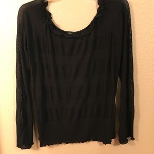 Black long-sleeve shirt